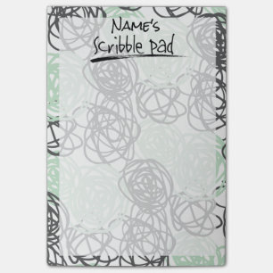 Personalised Scribble Pad (Mint/Charcoal) Post-it Notes