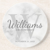 Personalised Script Groomsmen's name and Monogram 