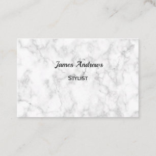 Personalised Script Marble Elegant Business Card