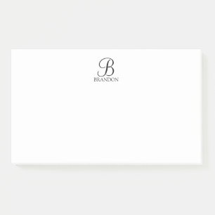 Personalised Script Monogram and Name Notepad