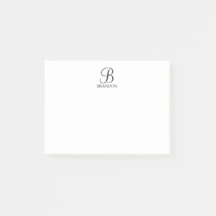Personalised Script Monogram and Name Notepad