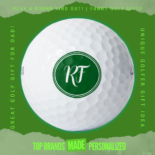 Personalised Script Monogram Wilson Ultra Distance Golf Balls