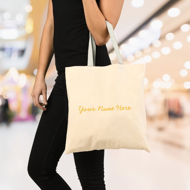 Personalised Script Name Tote Bag (Creator Uploaded)
