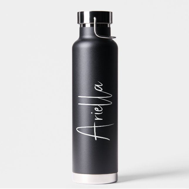 Personalised Script Name Water Bottle (Left)
