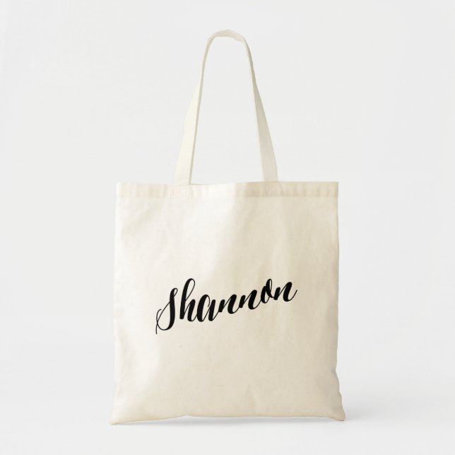 Personalised Script Tote Bag- Shannon Bag (Front)