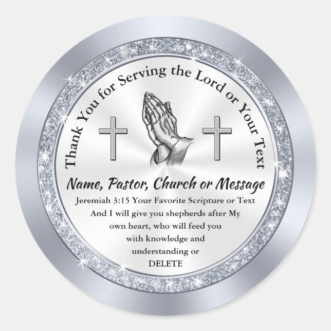 Personalised, Scripture Stickers for ANY OCCASION, (Front)