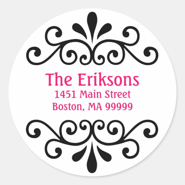 Personalised Scroll Address Labels (Front)