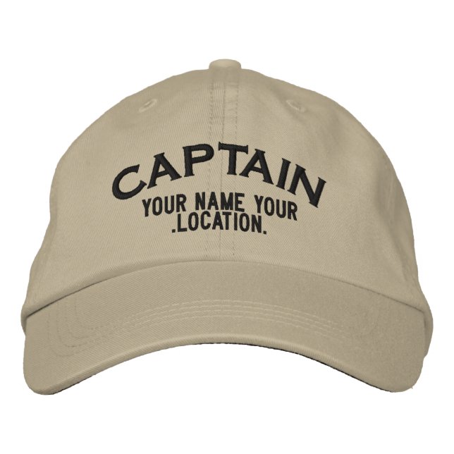 Personalised Sea Captain Hat (Front)