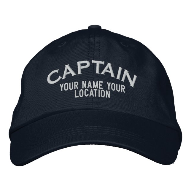 Personalised Sea Captain Hat (Front)