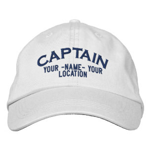 Personalised Sea Captain Hat