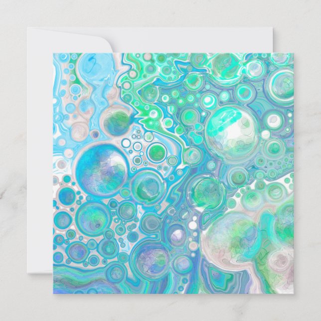 Personalised Sea Glass Blue and Green  (Front)