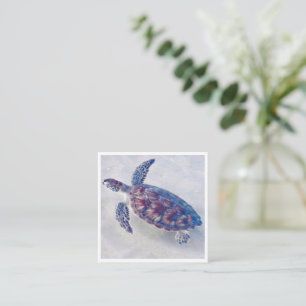 Personalised Sea turtle mini notecards