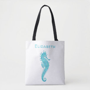 Personalised Seahorse Tote Bag