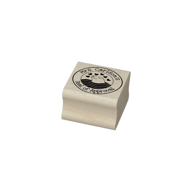 Personalised "Seal of Approval" Rubber Stamp (Stamp)