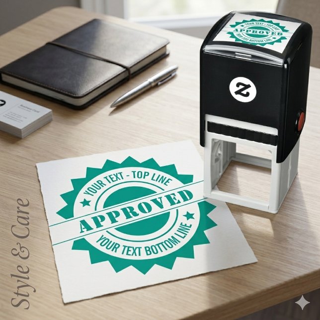 Personalised Seal of Approval Self-Inking Stamp (Personalized Seal of Approval Self-Inking Stamp)