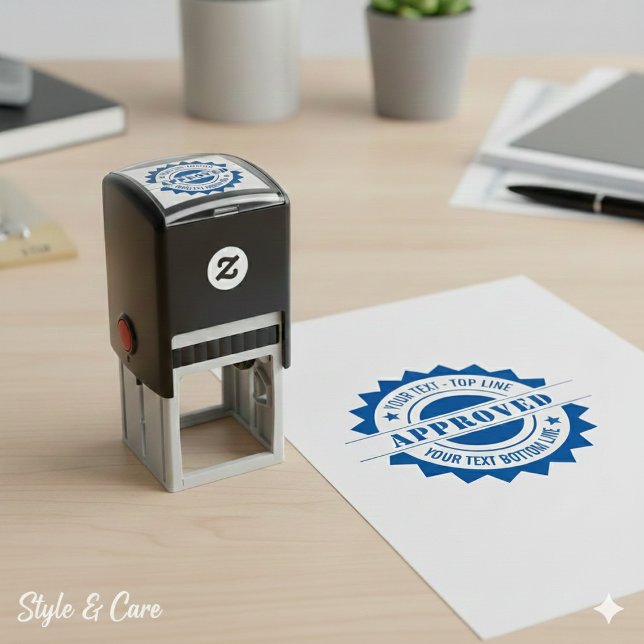 Personalised Seal of Approval Self-Inking Stamp (Personalized Seal of Approval Self-Inking Stamp)