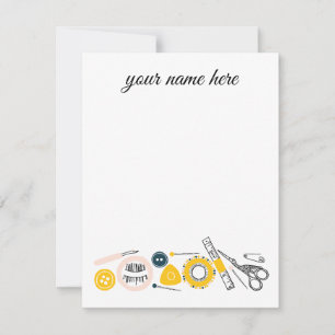 Personalised Seamstress Notecards