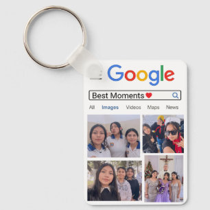 Personalised Search Bar Text custom memory Photos Key Ring