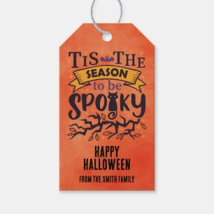 Personalised Season To Be Spooky Halloween Gift Tags