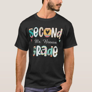 Personalised Second Grade Teacher Shirt