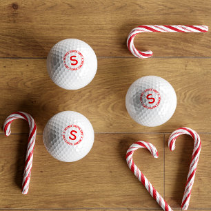 Personalised Secret Santa Monogrammed Golf Balls