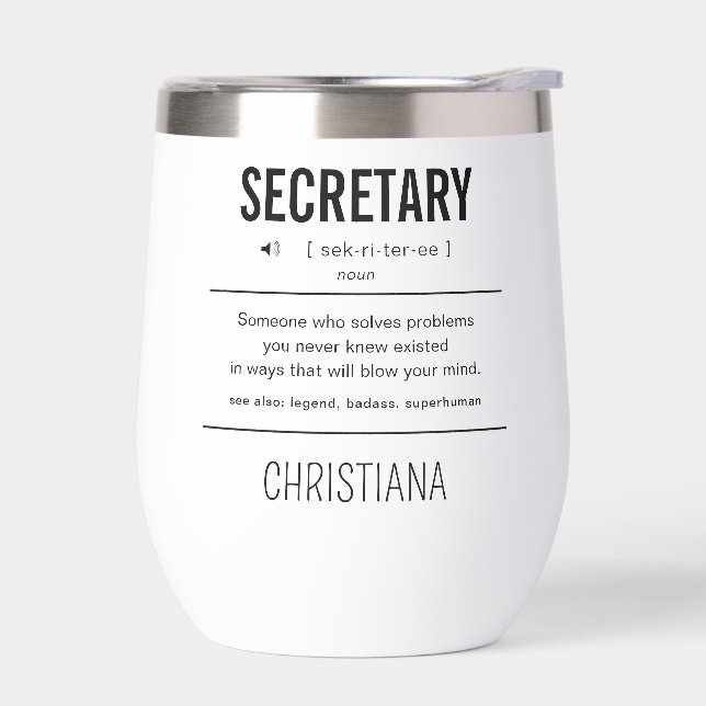 Personalised Secretary Funny (Left)