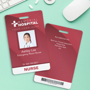 Personalised Security ID Healthcare Facility Badge ID Badge