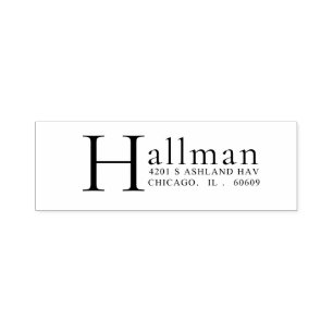 Personalised, Self-Inking Modern Address Stamp for