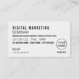 Personalised Seminar/Conference Ticket Invitation