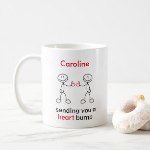 Personalised sending you a heart bump Classic Mug