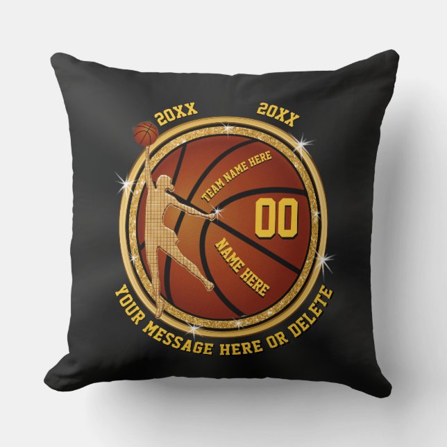 Personalised Senior Night Gifts for Basketball Cushion (Front)