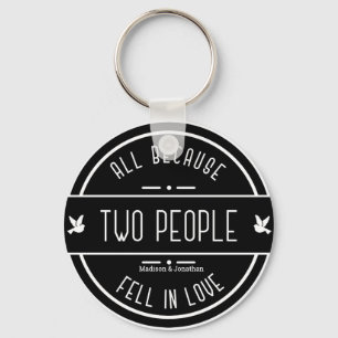 Personalised Sentimental Wedding Couple  Keychain