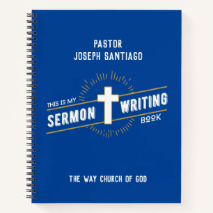 Personalised Sermon Writing Notebook