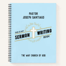 Personalised Sermon Writing Notebook