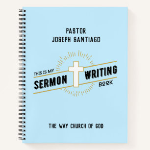 Personalised Sermon Writing Notebook