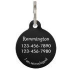 Personalised Service Dog In Training Pink Pet Tag