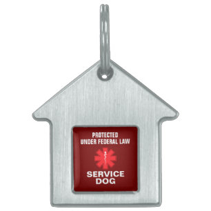 Personalised Service Dog Pet ID Tag