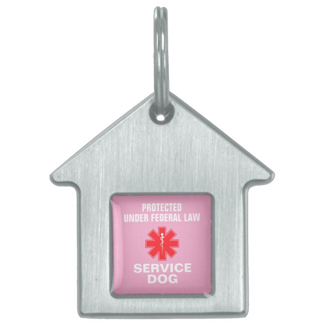 Personalised Service Dog Pet ID Tag (Front)
