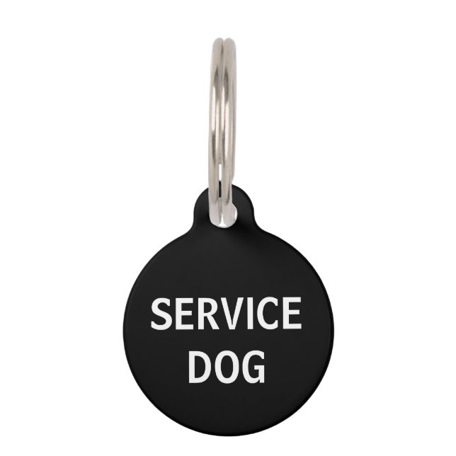 Personalised Service Dog Pet Tag (Front)