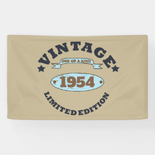 Personalised seventy vintage 70th birthday banner