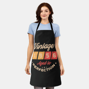Personalised seventy vintage 70th birthday party apron