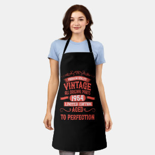 Personalised seventy vintage 70th birthday party apron