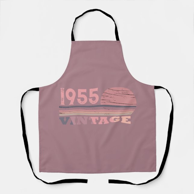 Personalised seventy vintage 70th birthday party apron (Front)
