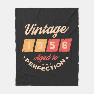 Personalised seventy vintage 70th birthday party fleece blanket
