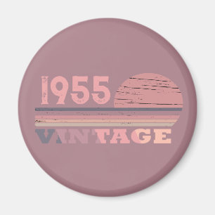 Personalised seventy vintage 70th birthday party magnet