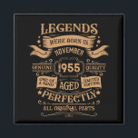 Personalised seventy vintage 70th birthday party magnet<br><div class="desc">Make your birthday special with this unique design. Add a touch of sophisticated elegance to your birthday celebration with our exquisite, one-of-a-kind designs. These graphics bring sophistication and originality to any product, creating a memorable and stylish gift. They are perfect for those who appreciate a touch of timeless glamour on...</div>