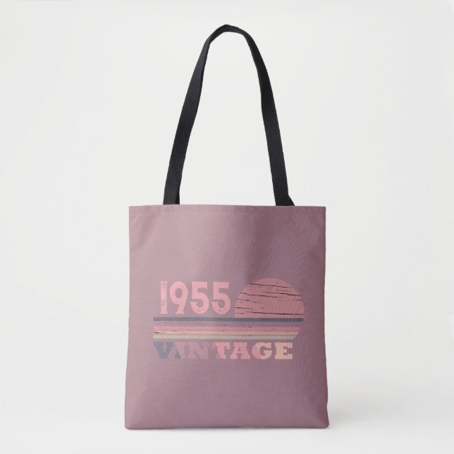 Personalised seventy vintage 70th birthday party tote bag (Front)
