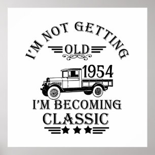 Personalised seventy vintage 70th birthday poster