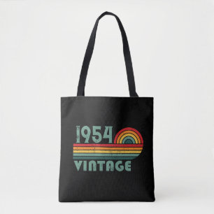 Personalised seventy vintage 70th birthday tote bag