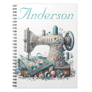 Personalised Sewing Machine Notebook